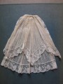 Jabot plissé en tulle et dentelle